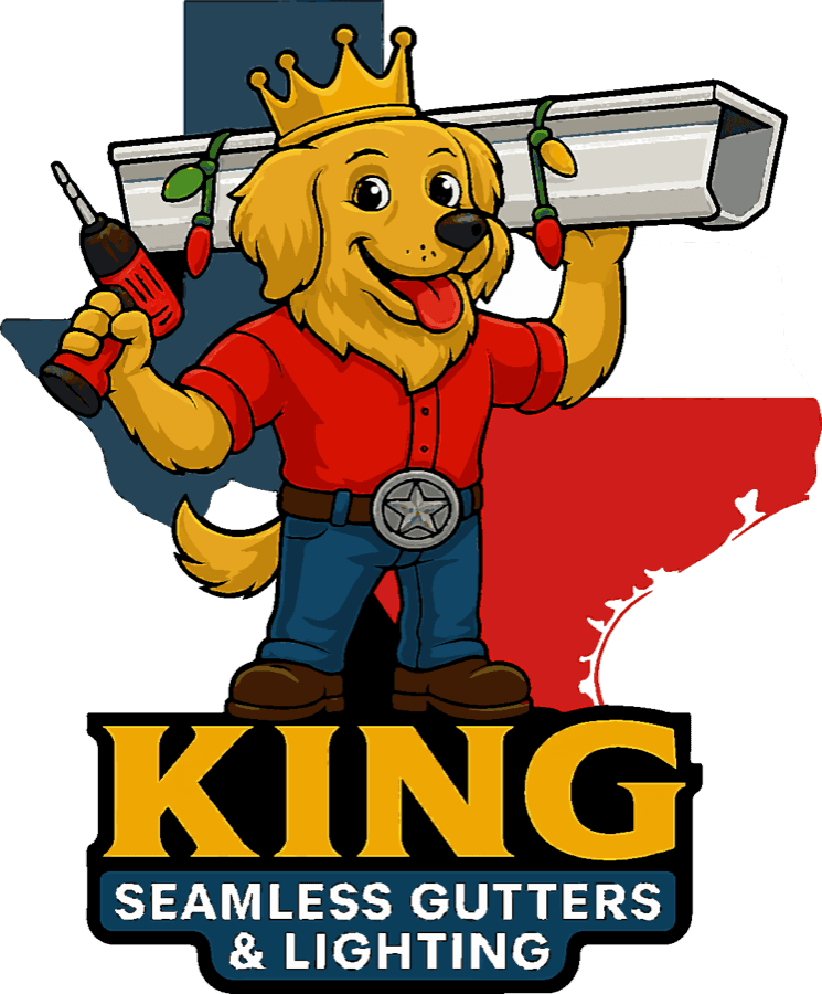 King Seamless Gutters & Lighting logo